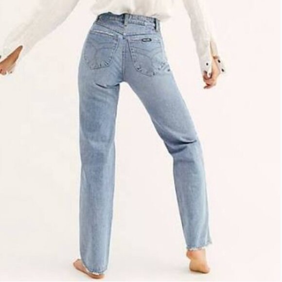 ROLLA'S Classic Straight 90s Blue Jean High Rise Regular Fit Size 26 - Picture 4 of 8